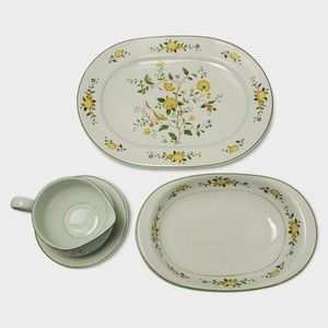 Versatone Noritake Japan Lineage Set Gravy Boat Vegetable Serving Bowl Platter